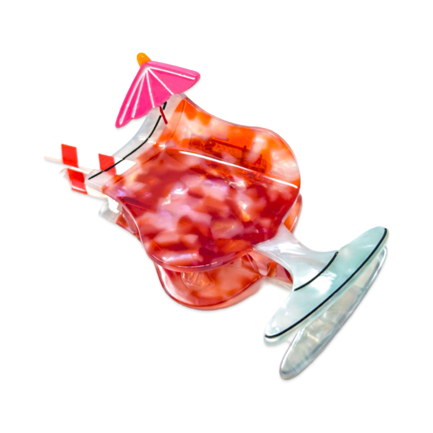 Strawberry Daiquiri Hair Claw Clip