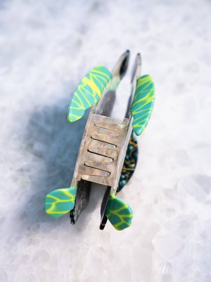 Eco Friendly Loggerhead Turtle Hair Clip, Large