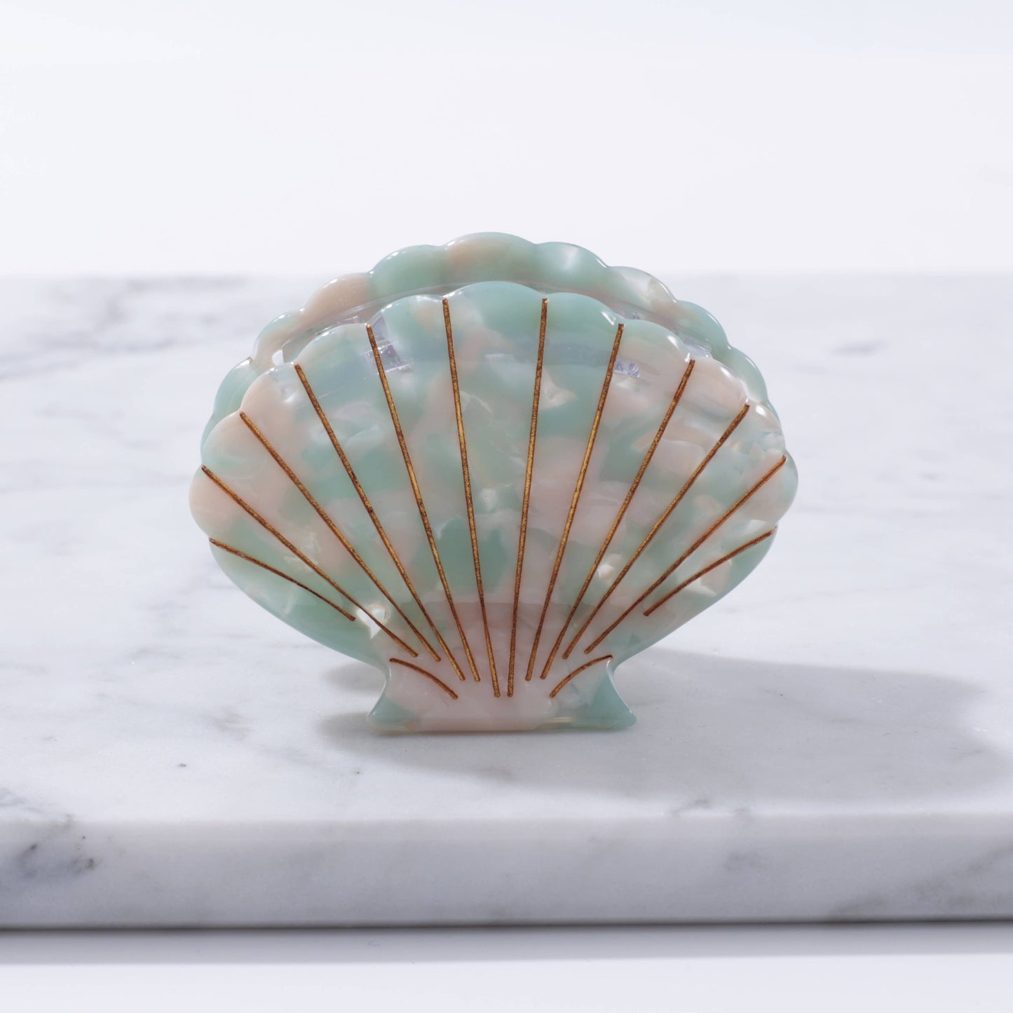 Scallop Shell Hair Clip Large