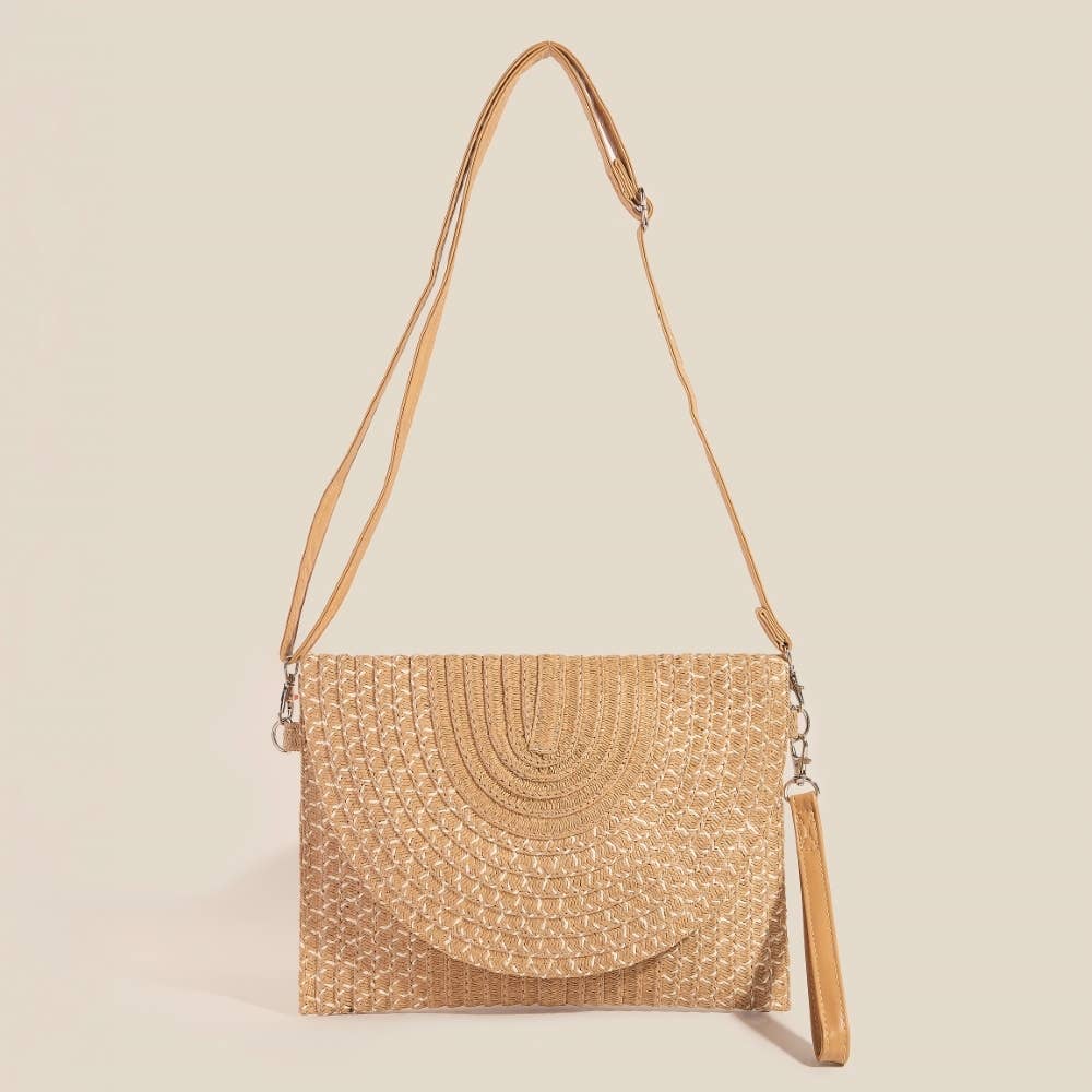 Tight Woven Envelope Clutch Bag: TA