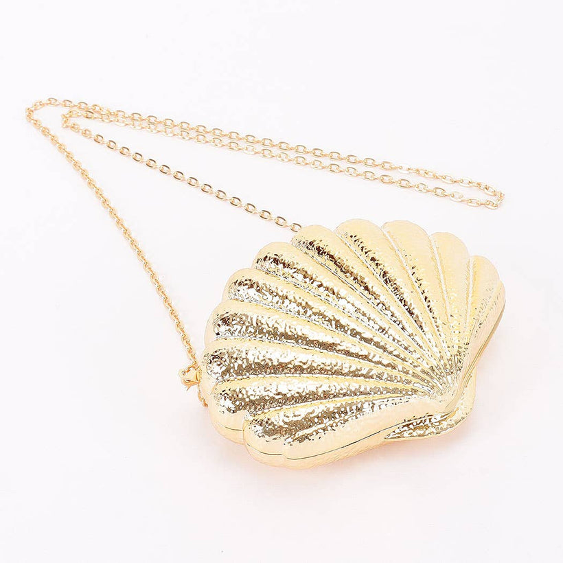 Golden Shell Clutch Purse