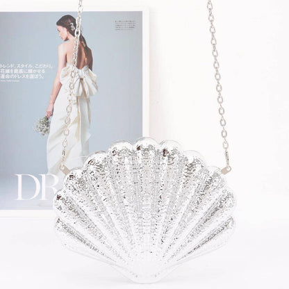 Metallic Acrylic Clutch: GD