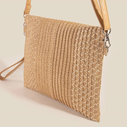 Tight Woven Envelope Clutch Bag: TA