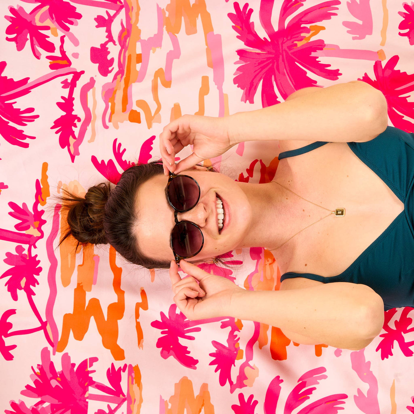 XL Quick-Dry Beach Towel-Paradise Palms