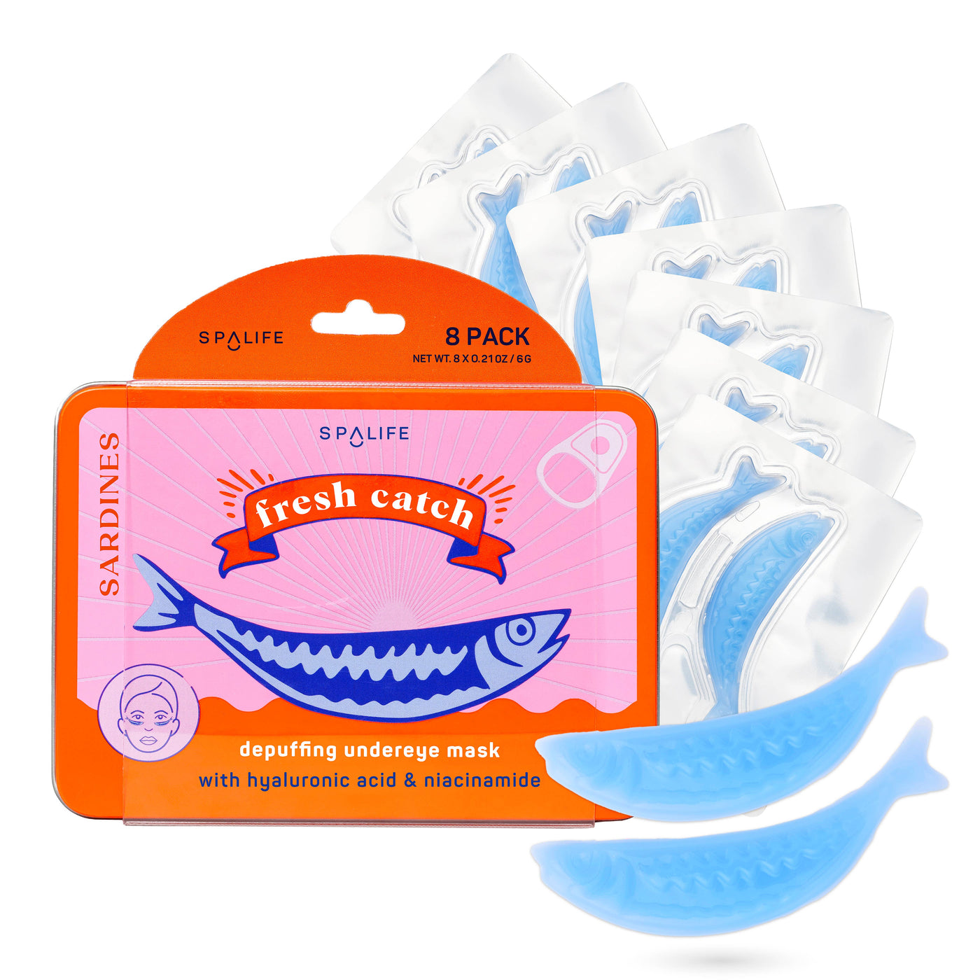 Fresh Catch De-Puffing Undereye Patches l 8 Pack l Summer