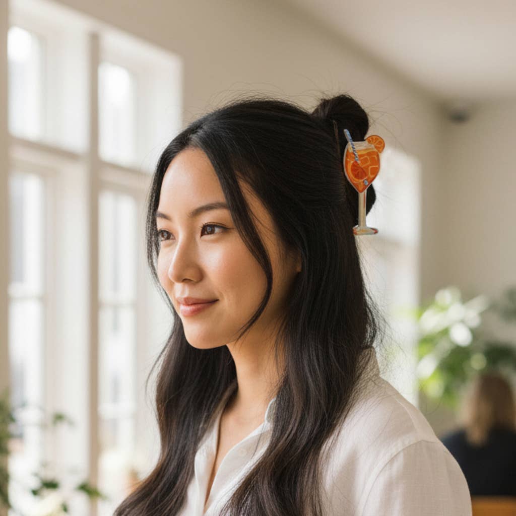 Shape Up Claw Clip–Aperol Spritz