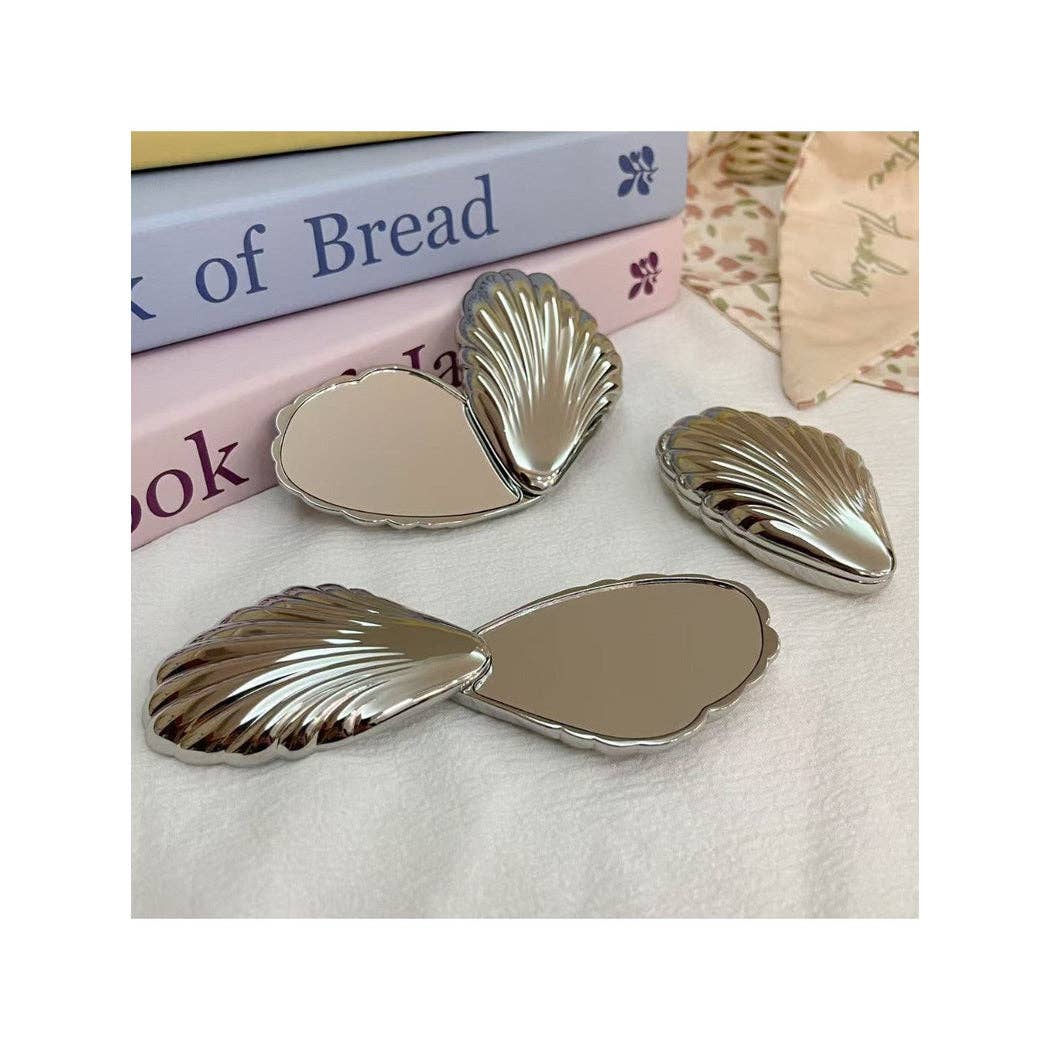 Mirroray - Hand-Held Makeup Mirror Double-Sided: Gold