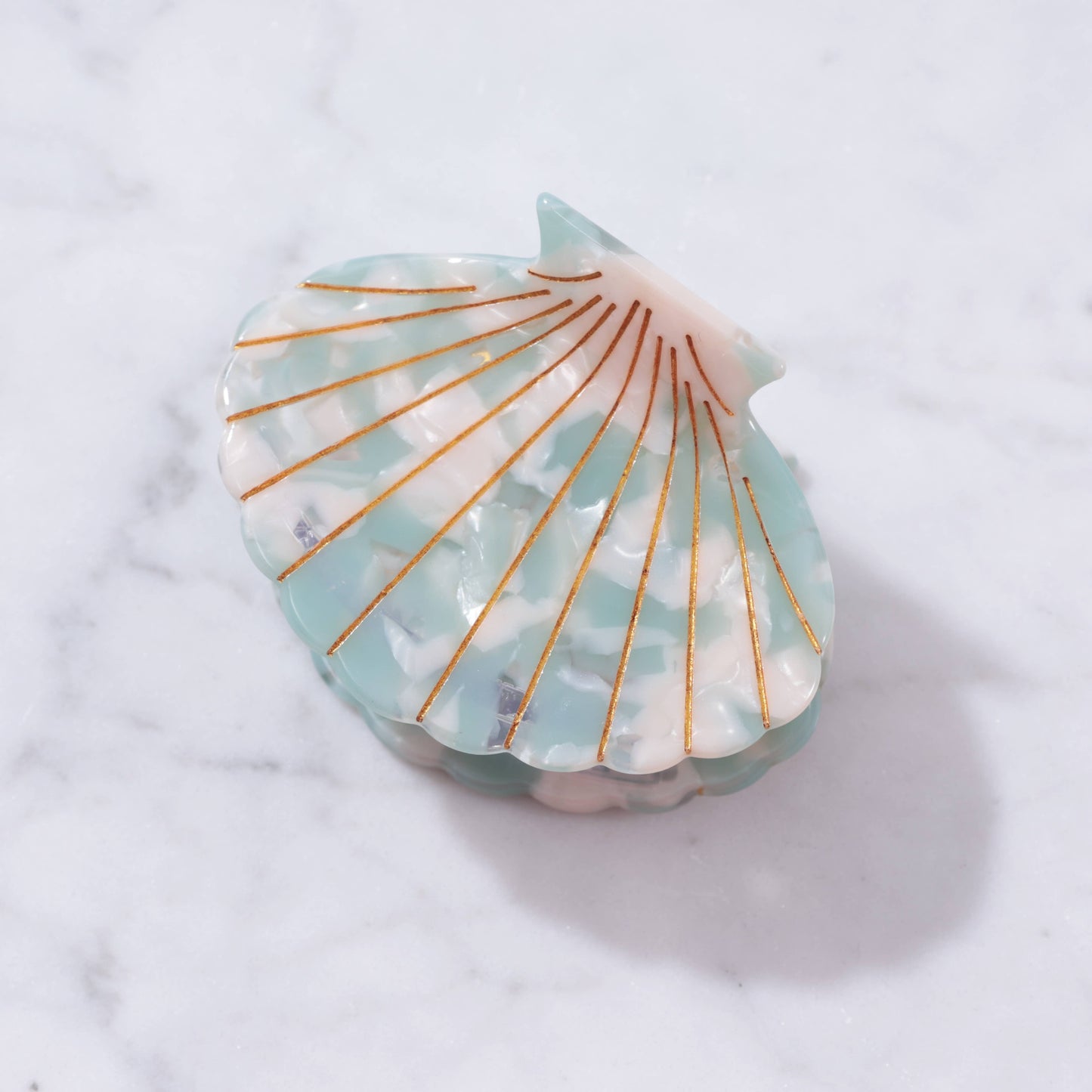 Scallop Shell Hair Clip Large