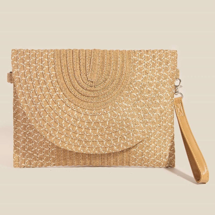 Tight Woven Envelope Clutch Bag: TA