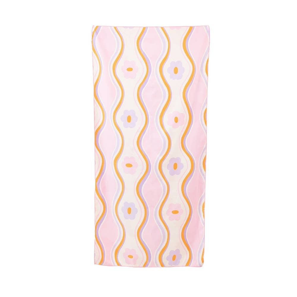 Beach Shells Microfiber Beach Towels: Light Pink
